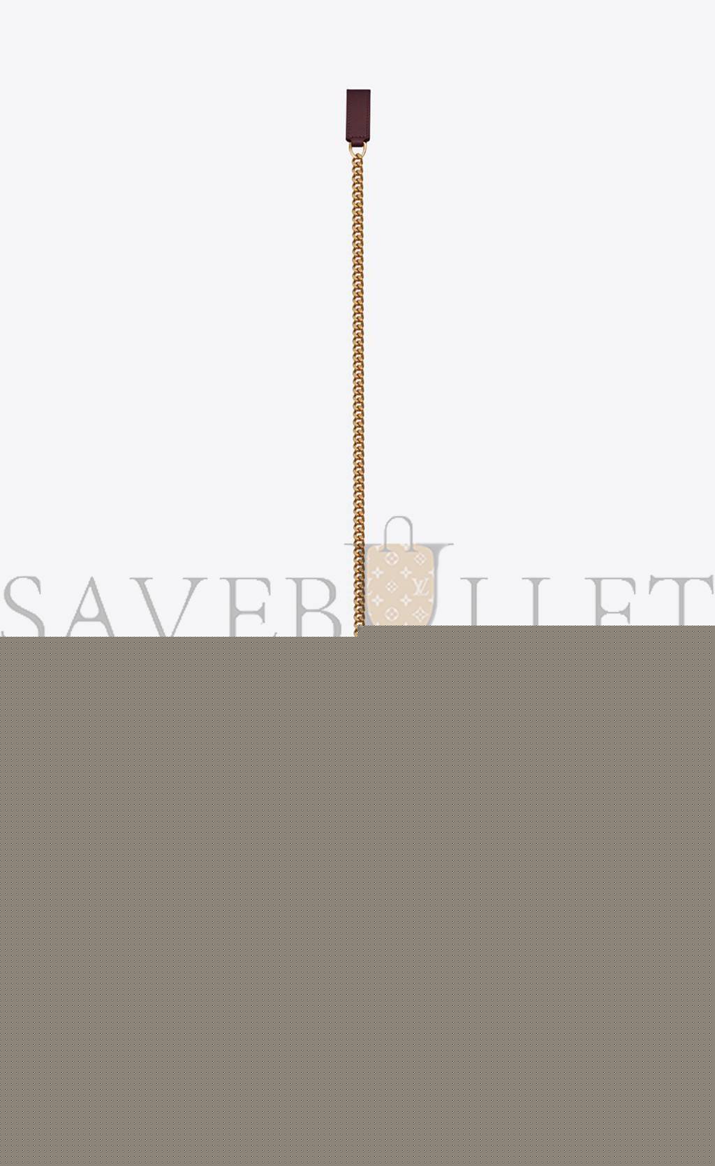 YSL ENVELOPE SMALL BAG IN MIX MATELASS&EACUTE; GRAIN DE POUDRE EMBOSSED LEATHER 600195BOW916475 (21*13*6cm)