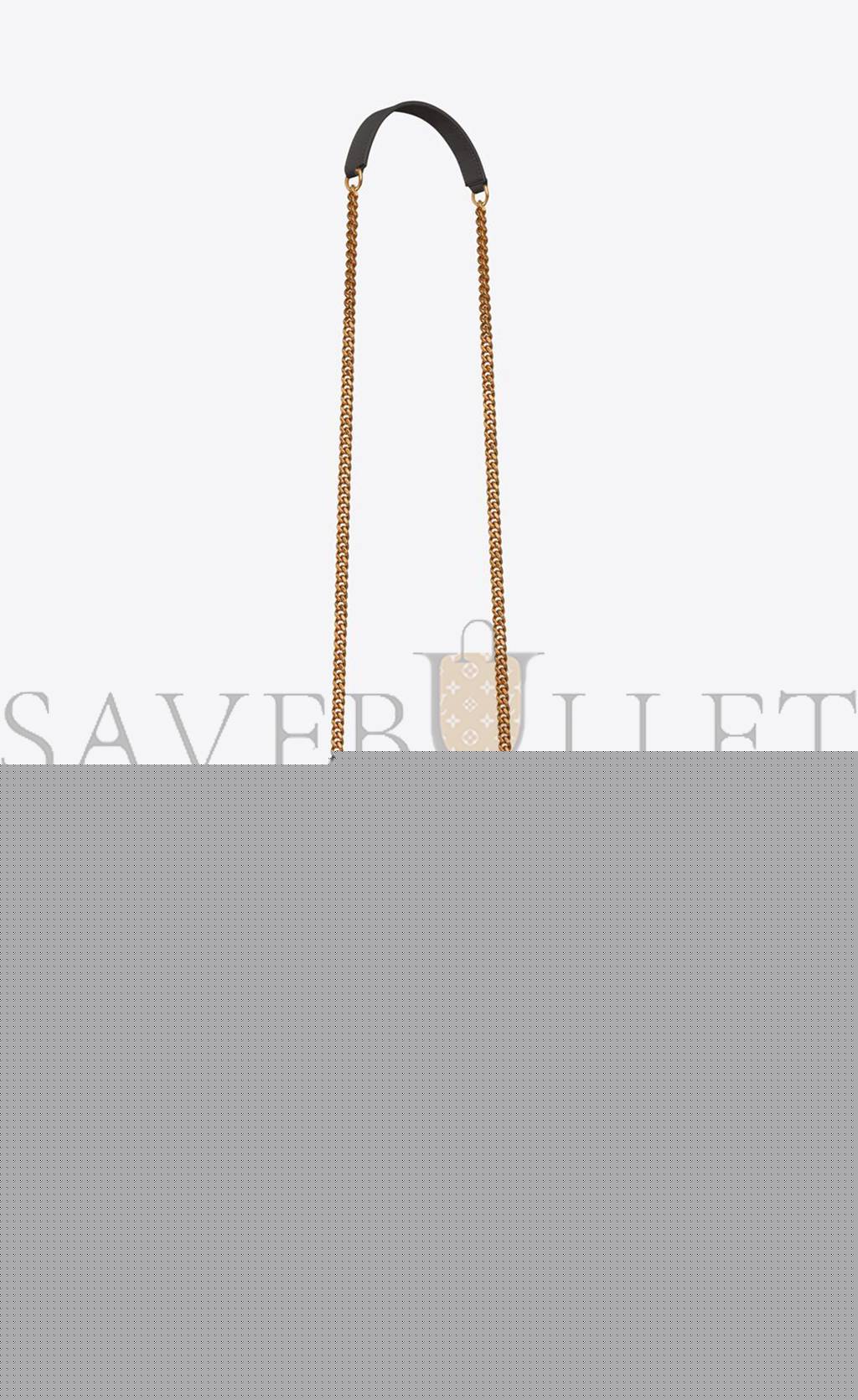 YSL ENVELOPE SMALL BAG IN MIX MATELASSÉ GRAIN DE POUDRE EMBOSSED LEATHER 600195BOW971112 (21*13*6cm)