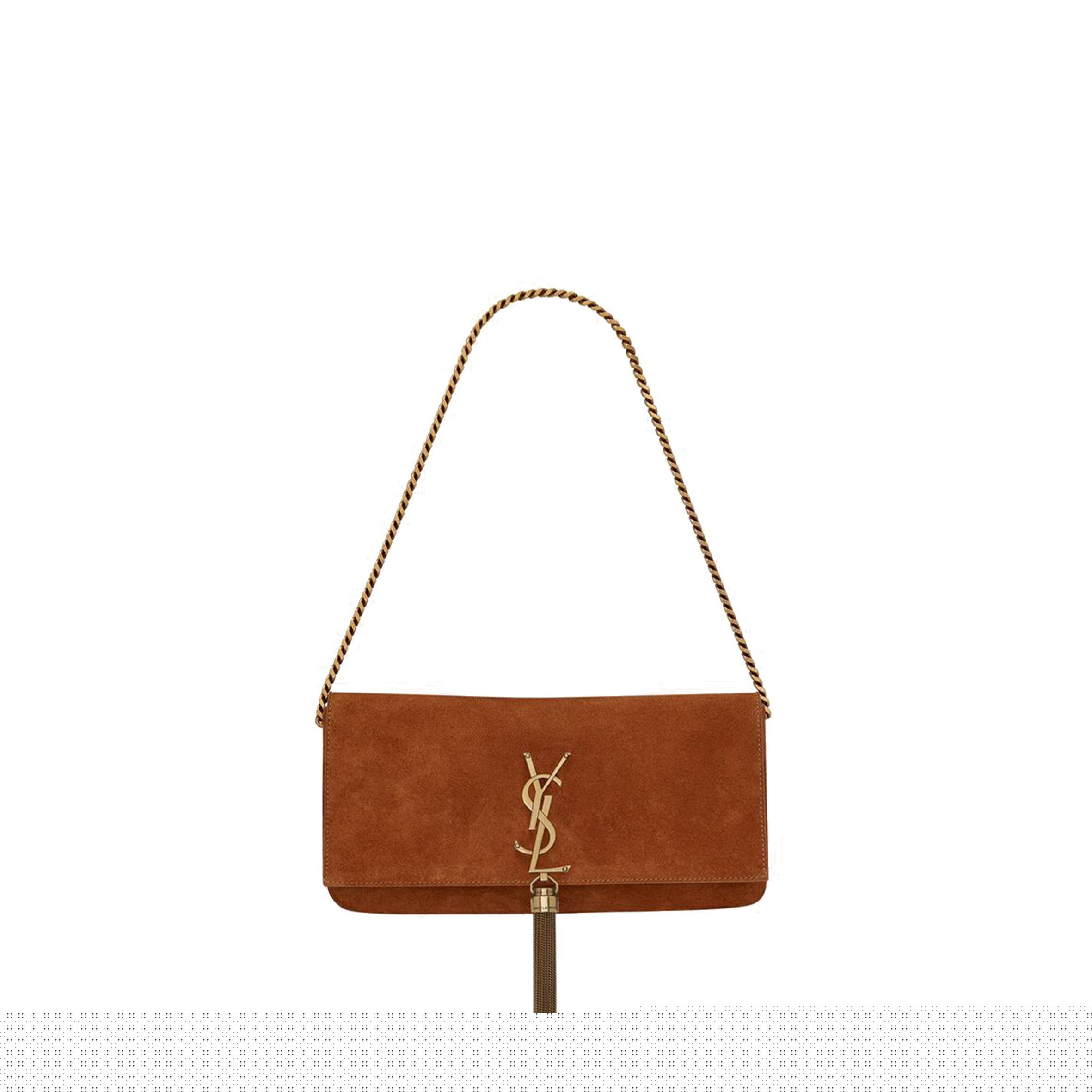 YSL KATE 99 CHAIN BAG WITH TASSEL IN SUEDE 6042760UD7W7715 (26*13.5*4.5cm)