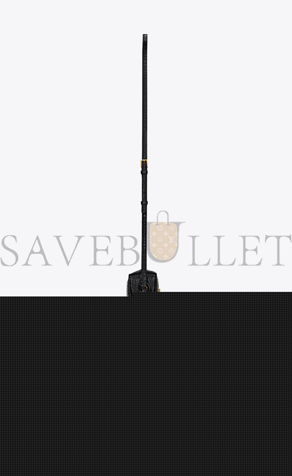 YSL LOU CAMERA BAG IN CROCODILE-EMBOSSED SHINY LEATHER 612542DND0W1000 (23*16*6cm)