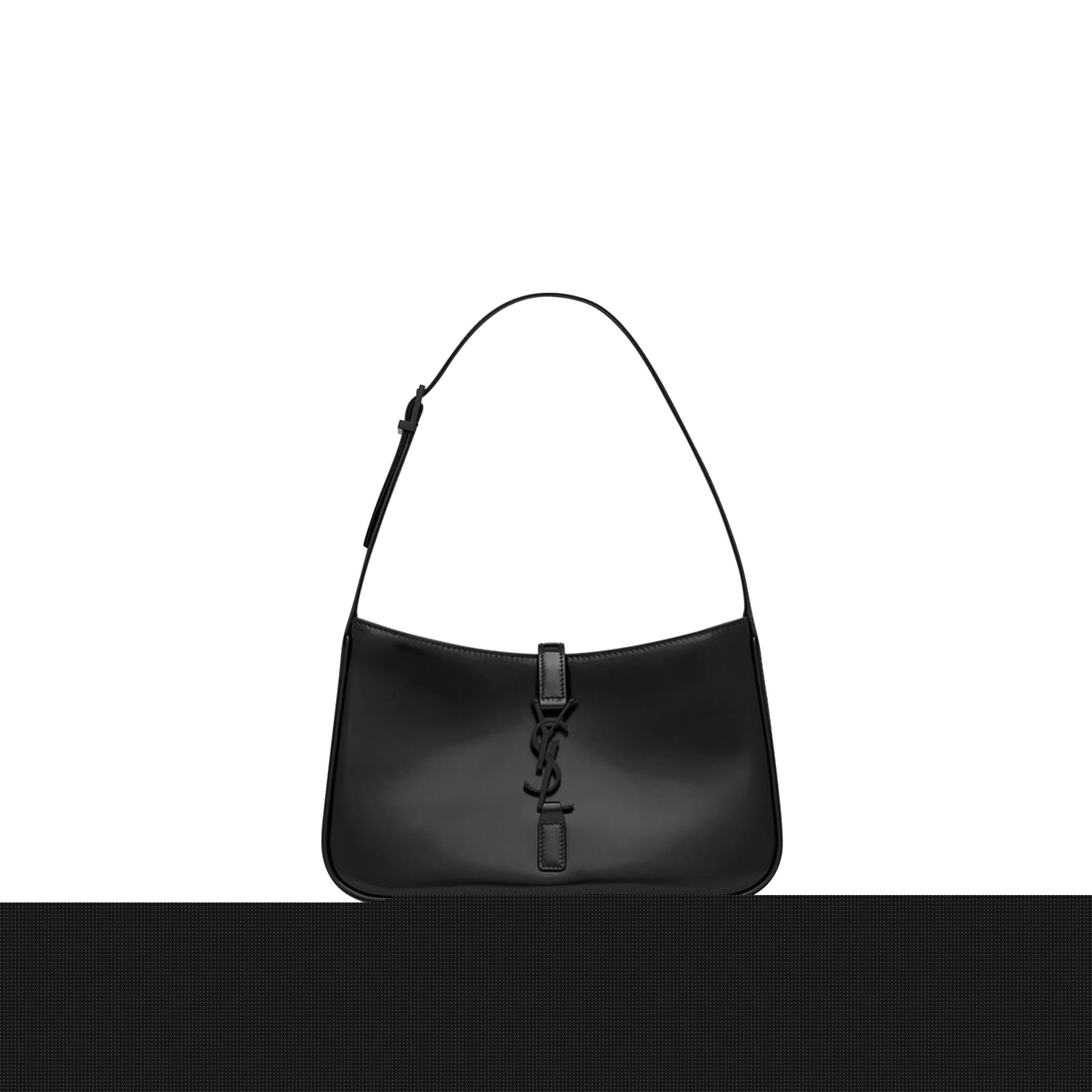 YSL LE 5 A 7 IN SHINY LEATHER 657228AAB9G1000 (23*16*6.5cm)