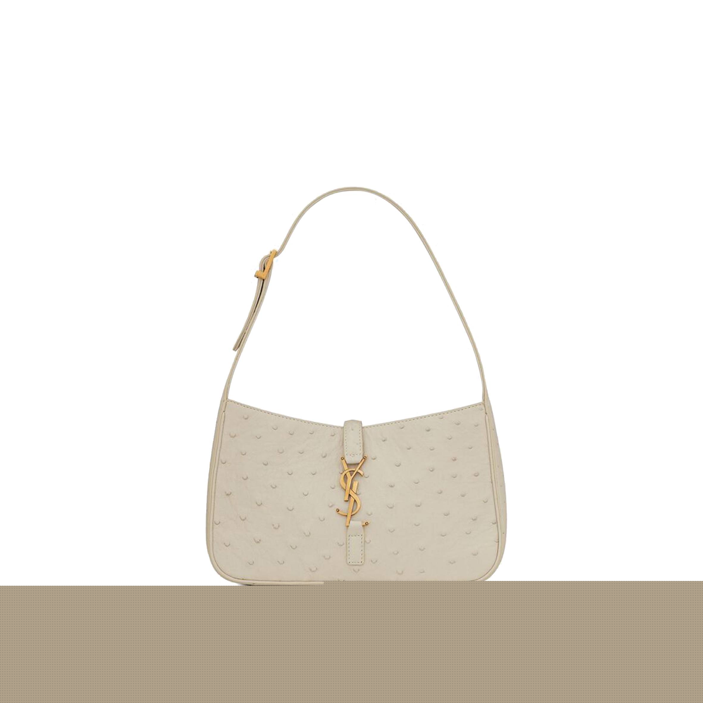 YSL LE 5 A 7 IN OSTRICH 657228L3F0W9207 (23*16*6.5cm)