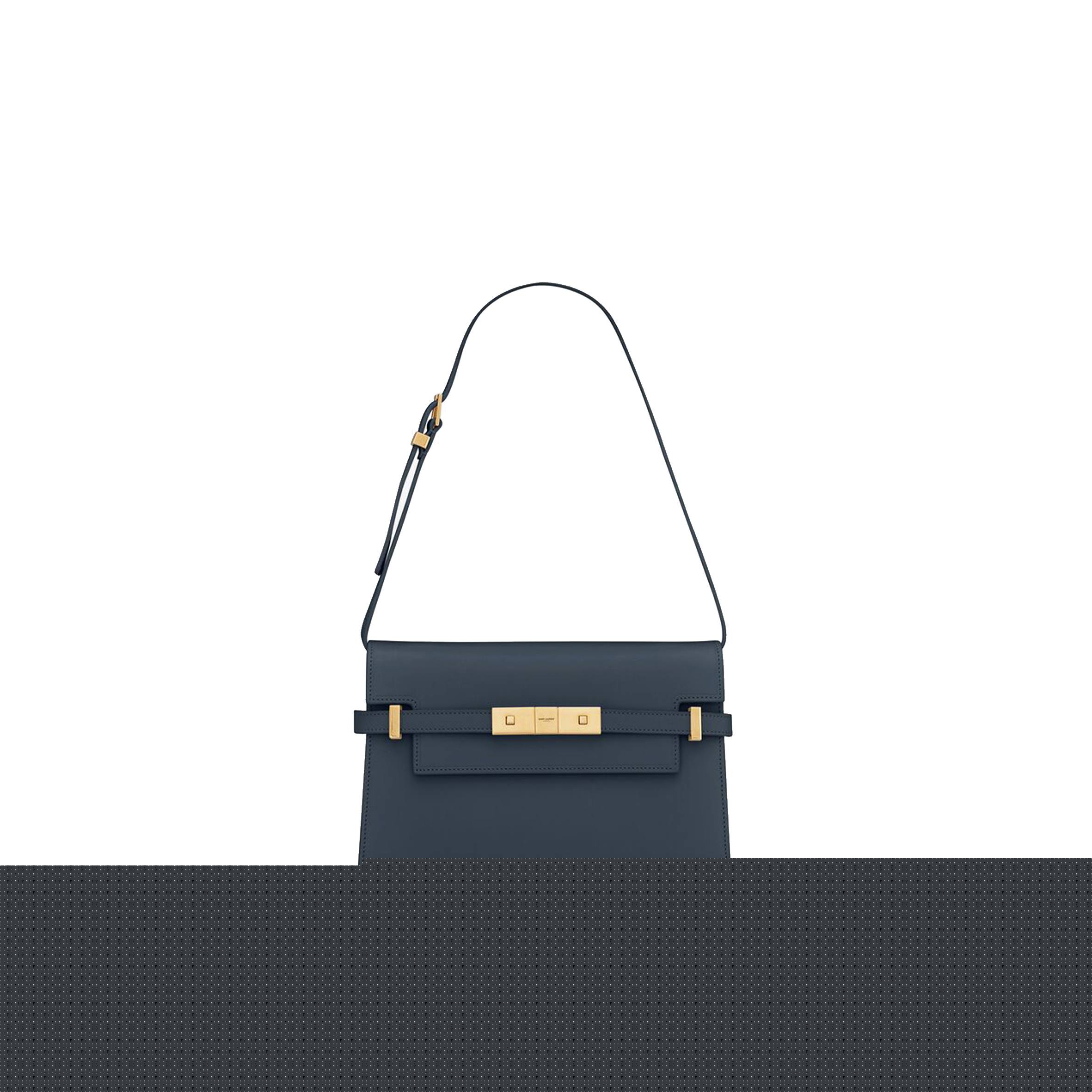 YSL MANHATTAN SMALL SHOULDER BAG IN BOX SAINT LAURENT LEATHER 6756260SX0W4227 (24*17.5*6cm)