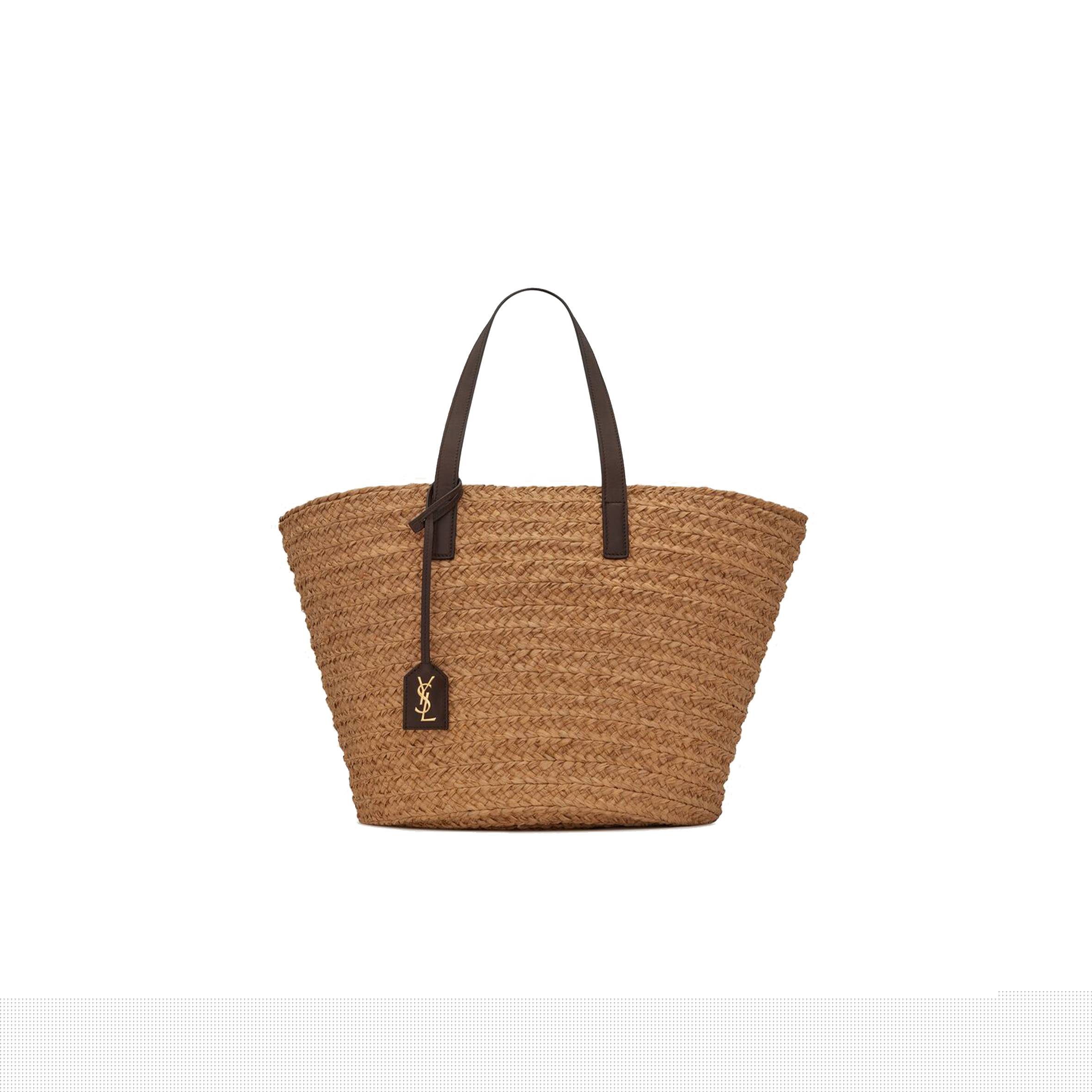 YSL PANIER MEDIUM BAG IN RAFFIA 693242GQTHJ7062 (30*27*20cm)