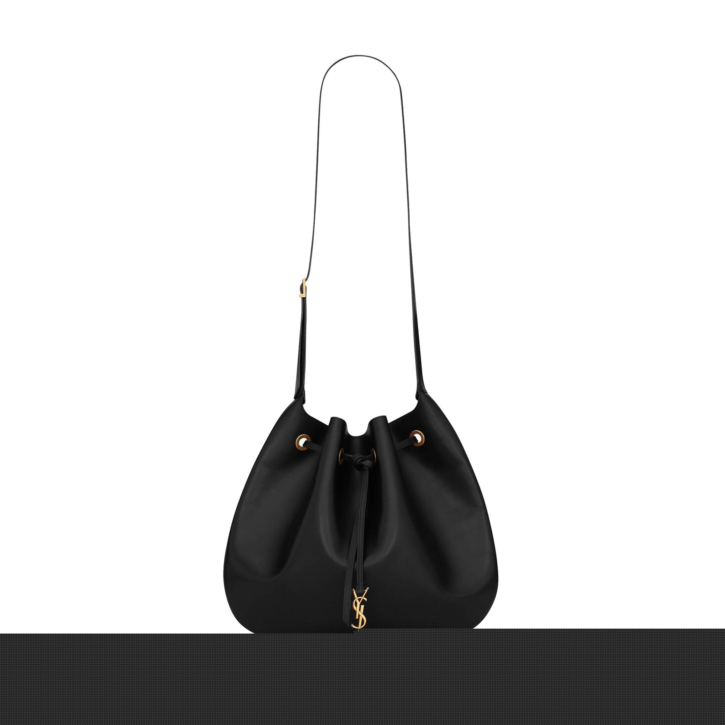 YSL PARIS VII LARGE FLAT HOBO BAG IN SMOOTH LEATHER 697941AAAMD1000 (44*33*2cm)