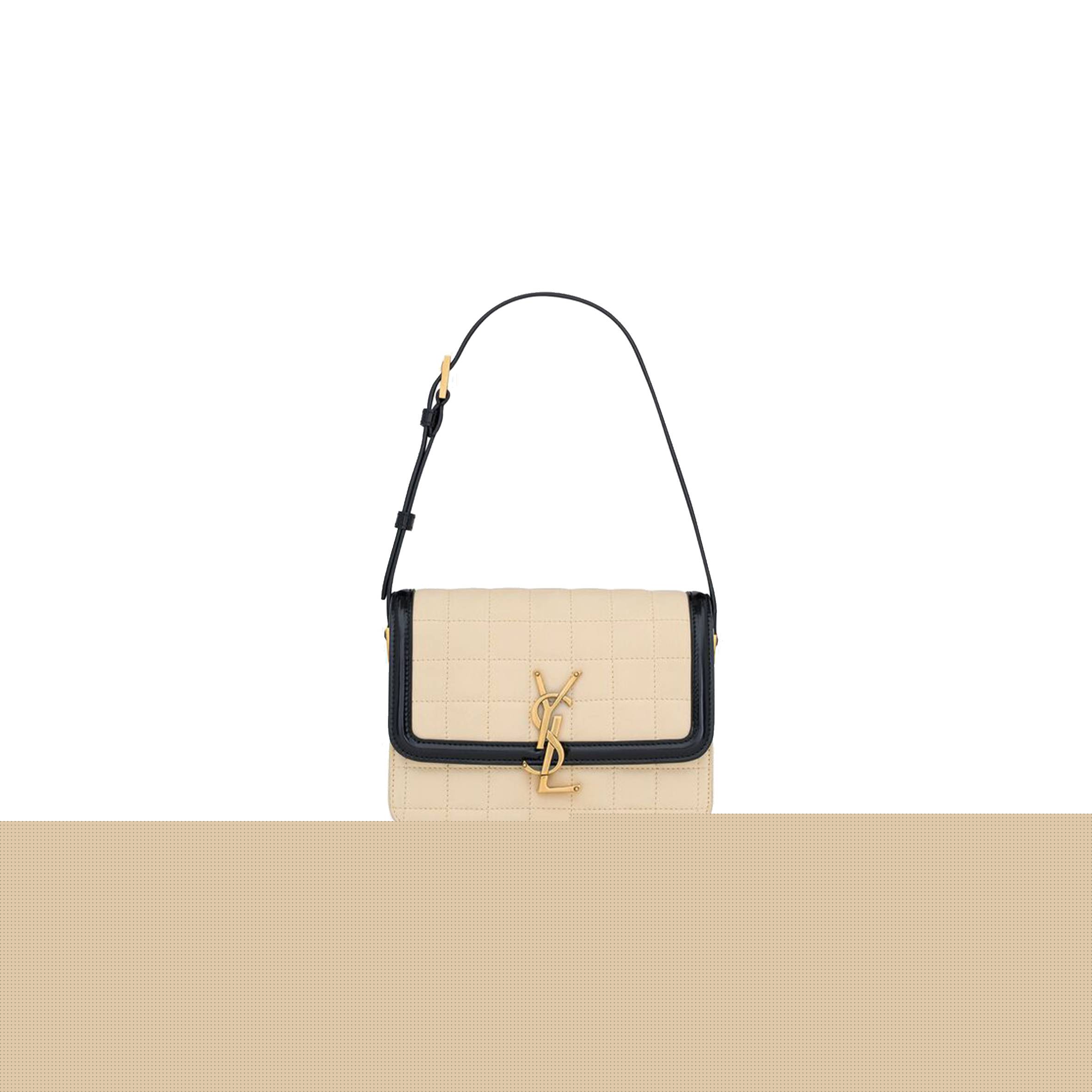 YSL SOLFERINO SMALL SATCHEL IN QUILTED NUBUCK SUEDE 739139AABWP9289 (18.5*14*6cm)
